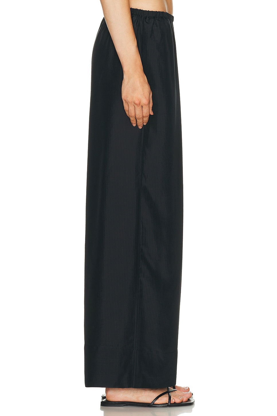Silk Grid Relaxed Pant