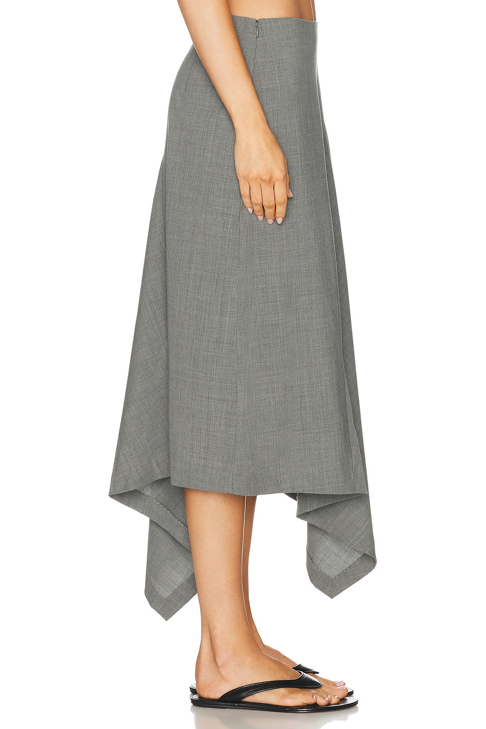 Wool Asymmetric Skirt