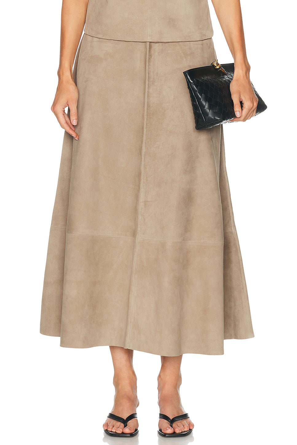 Suede Circle Skirt