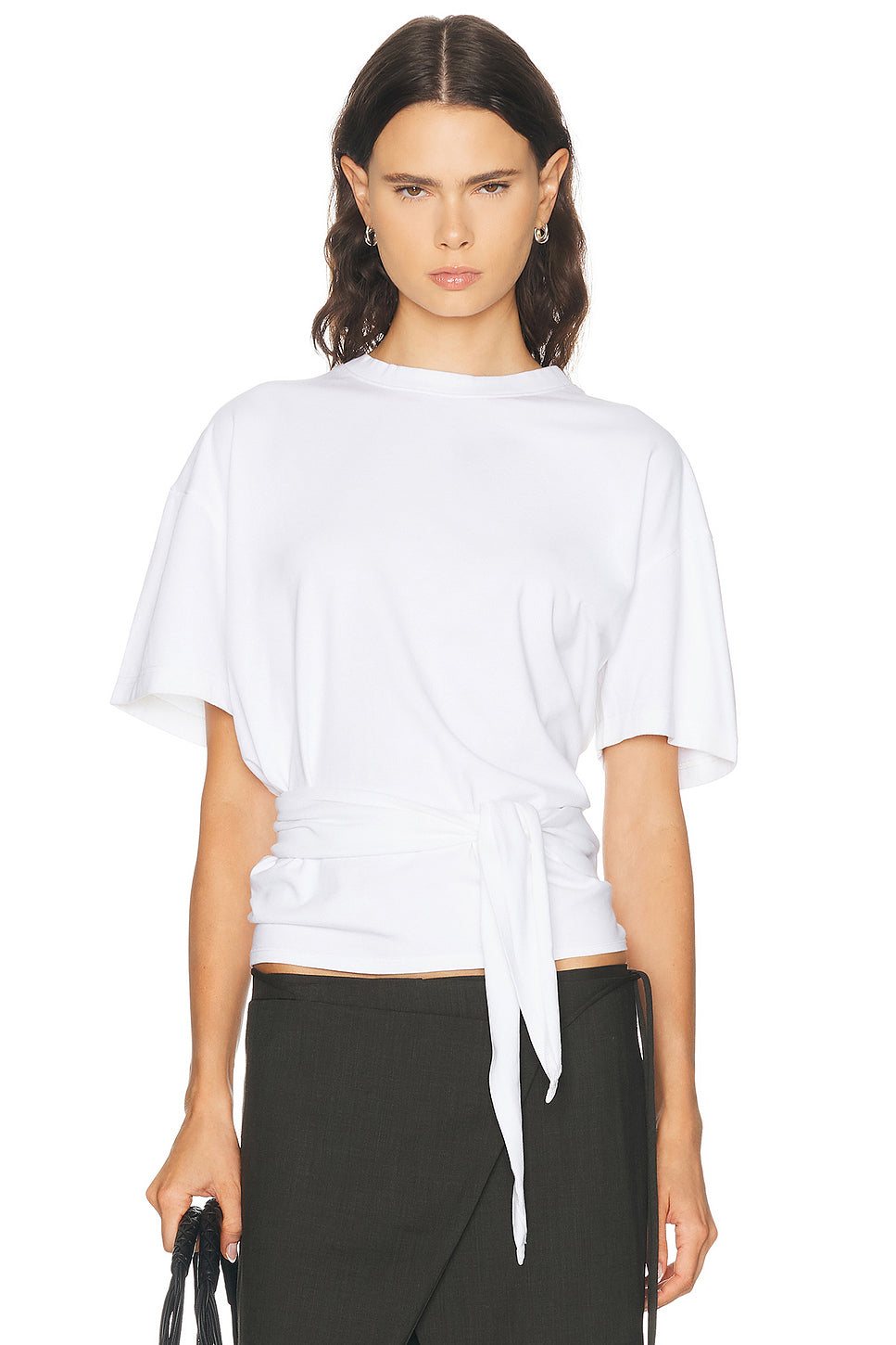 Cotton Jersey Split Back Tee