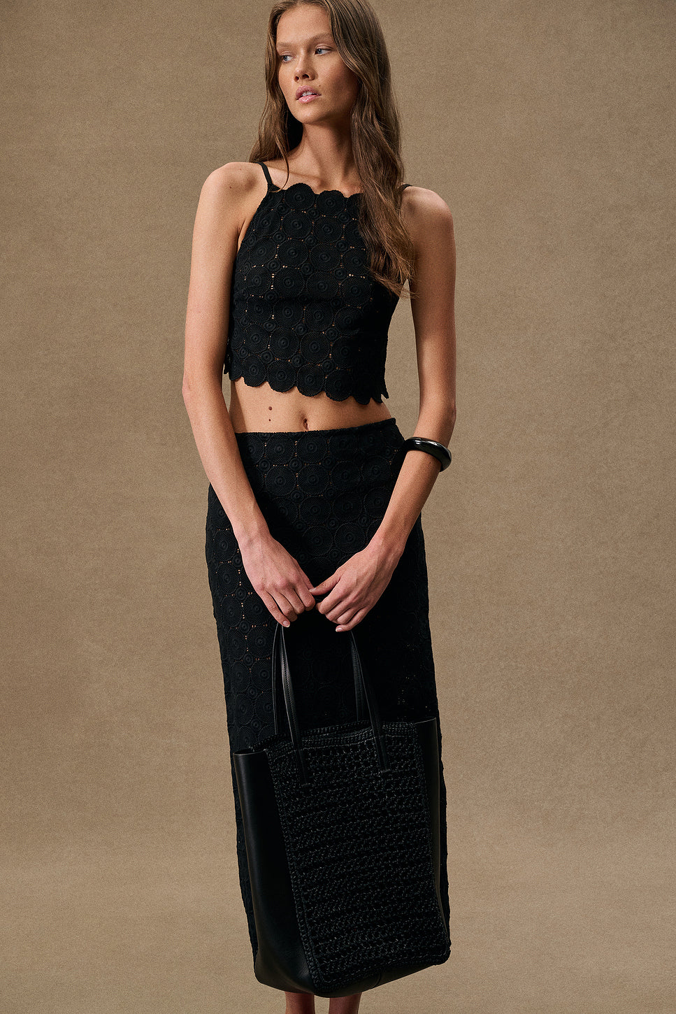 For Fwrd Doily Backless Top