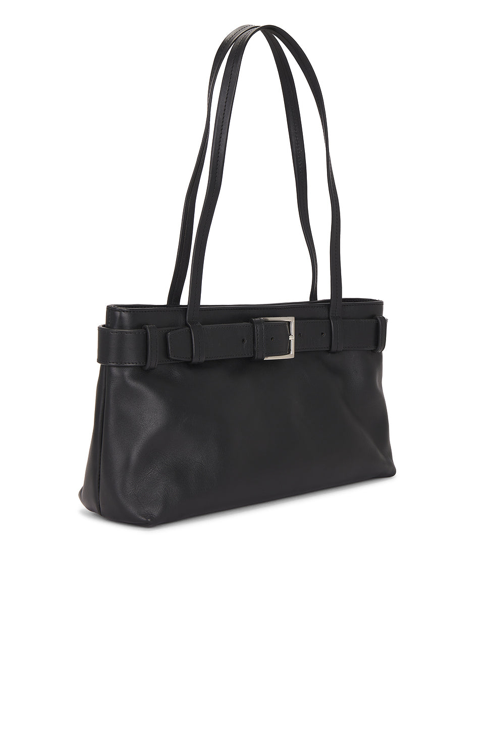 Belt Detail Baguette Shoulder Bag