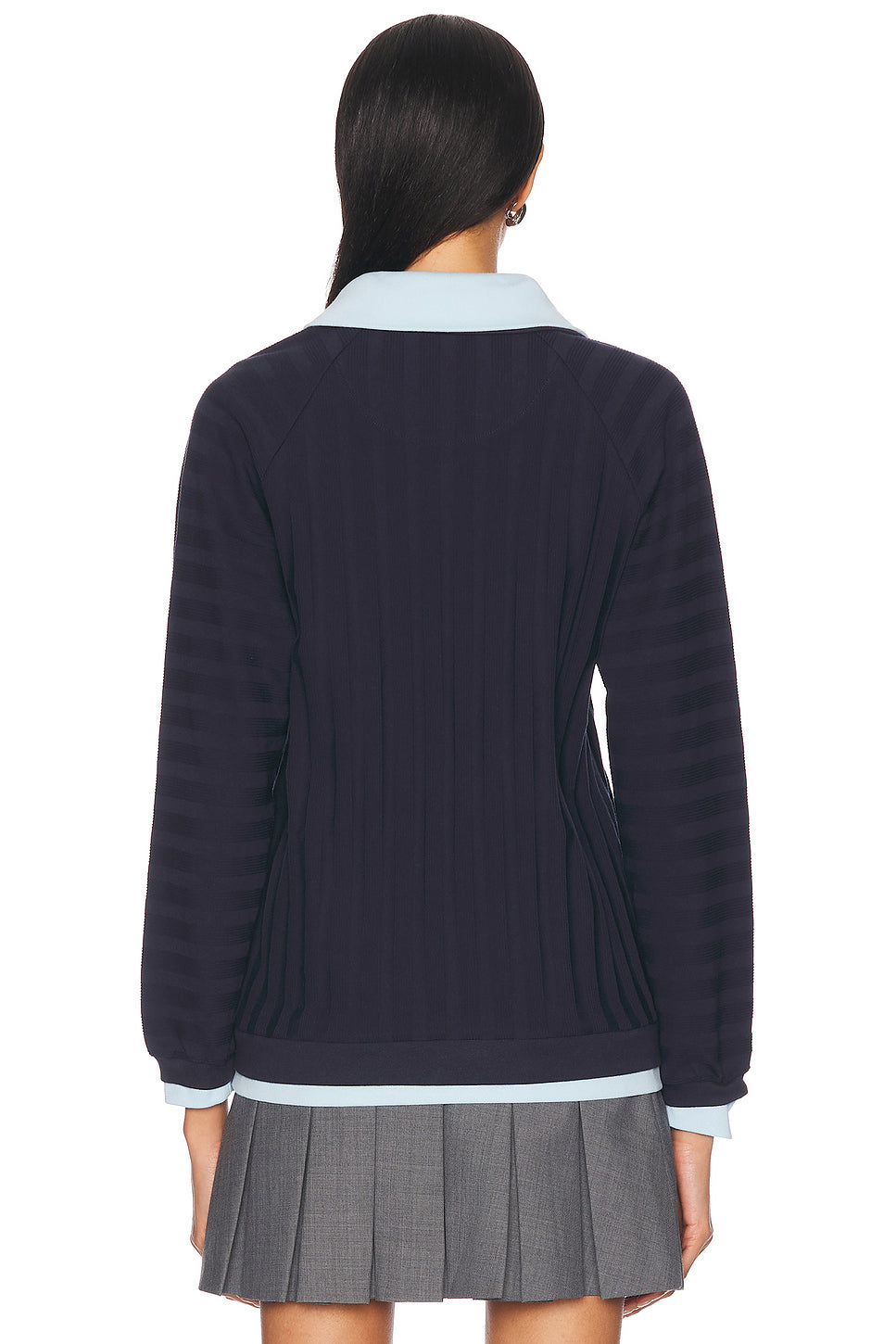 Striped Knitted Long Sleeve Sweatshirt