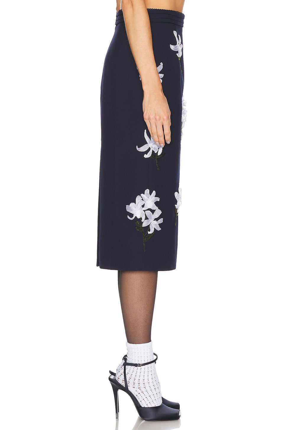 Ribbon Jacquard Skirt