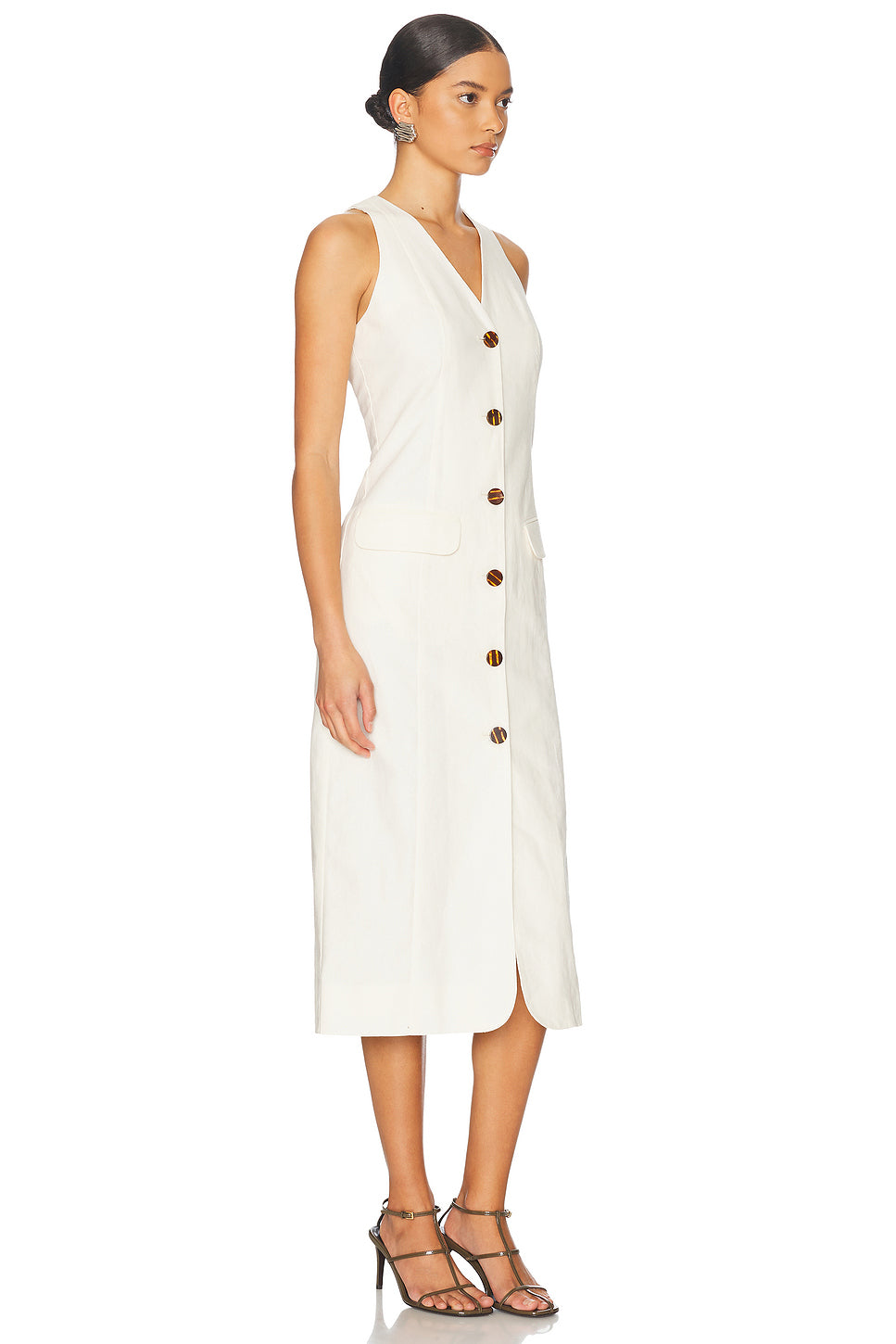 Zapata Linen Midi Dress