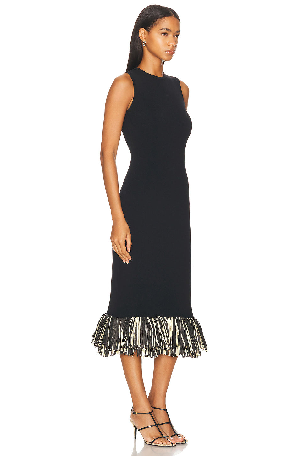 Boa Knit Raffia Dress