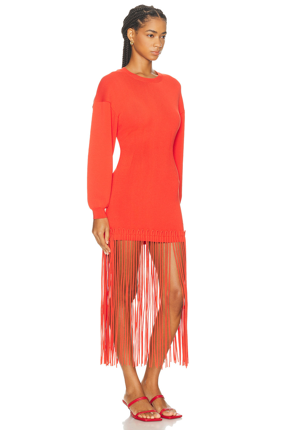 Wallis Knit Fringe Dress