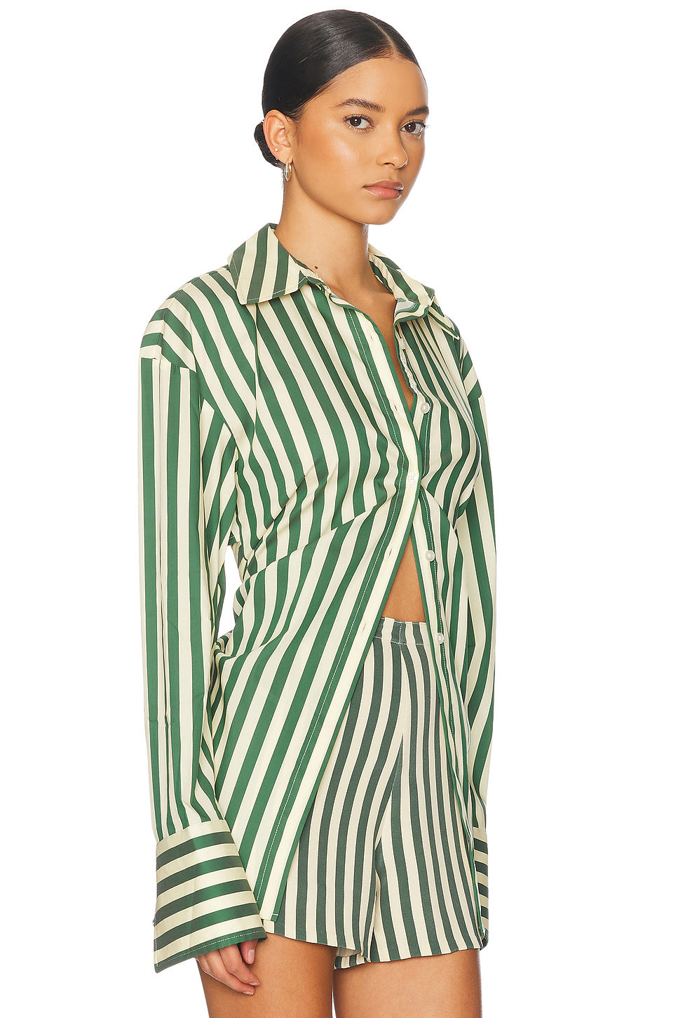 Loch Poplin Button Up Top