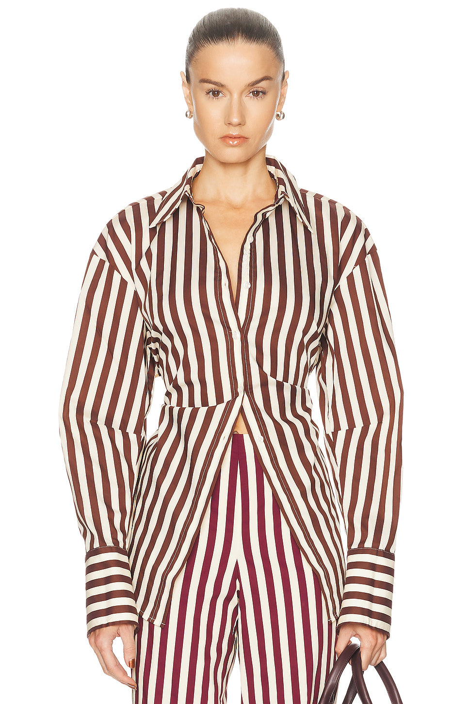 Loch Poplin Button Up Top