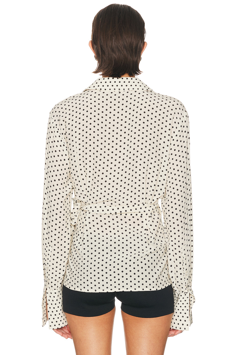 Anya Crepe Wrap Top