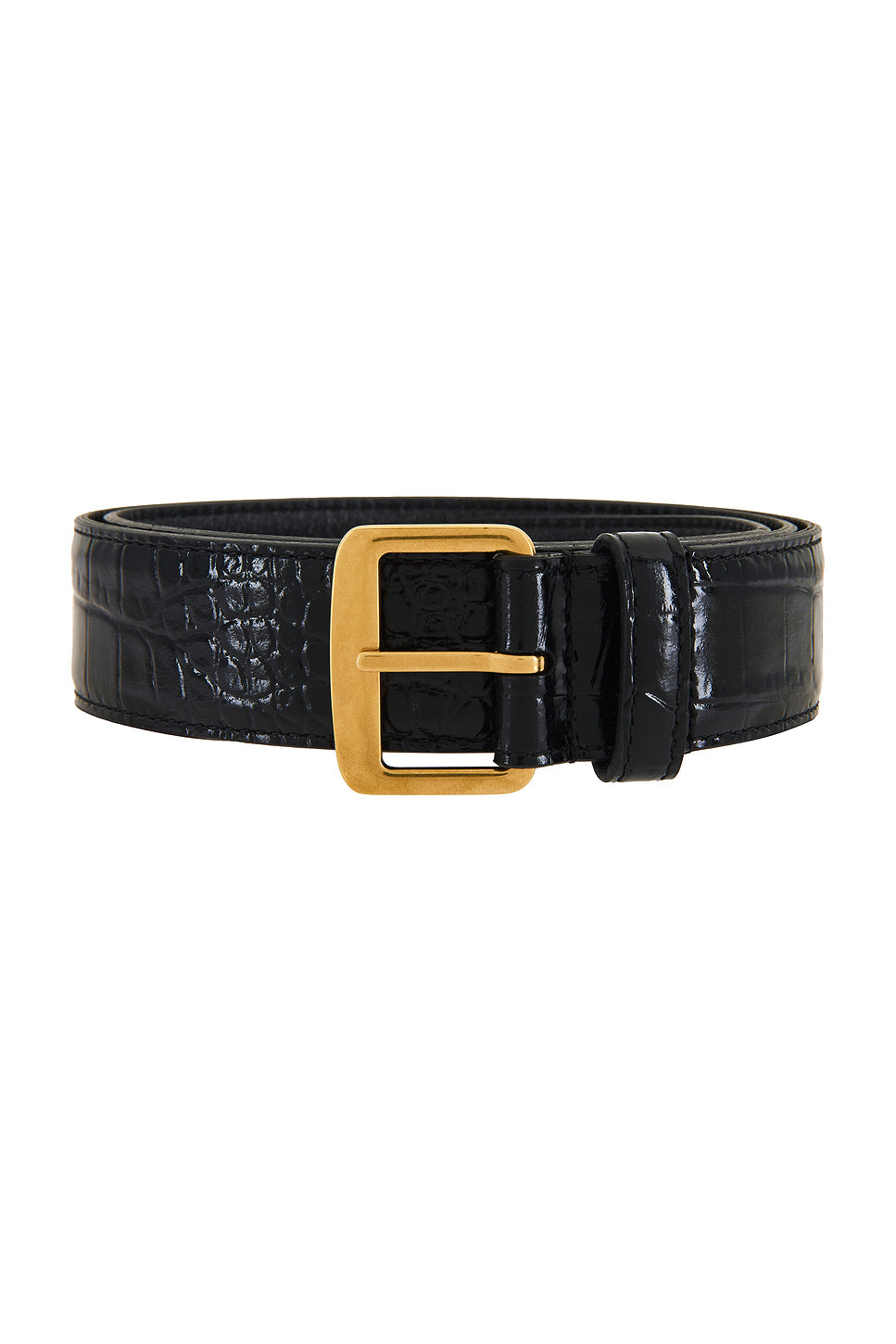 Croc Embossed Belt