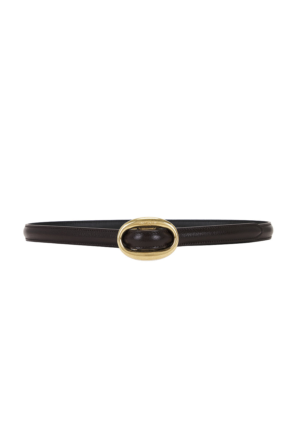 Oval Buckle Thin Belt