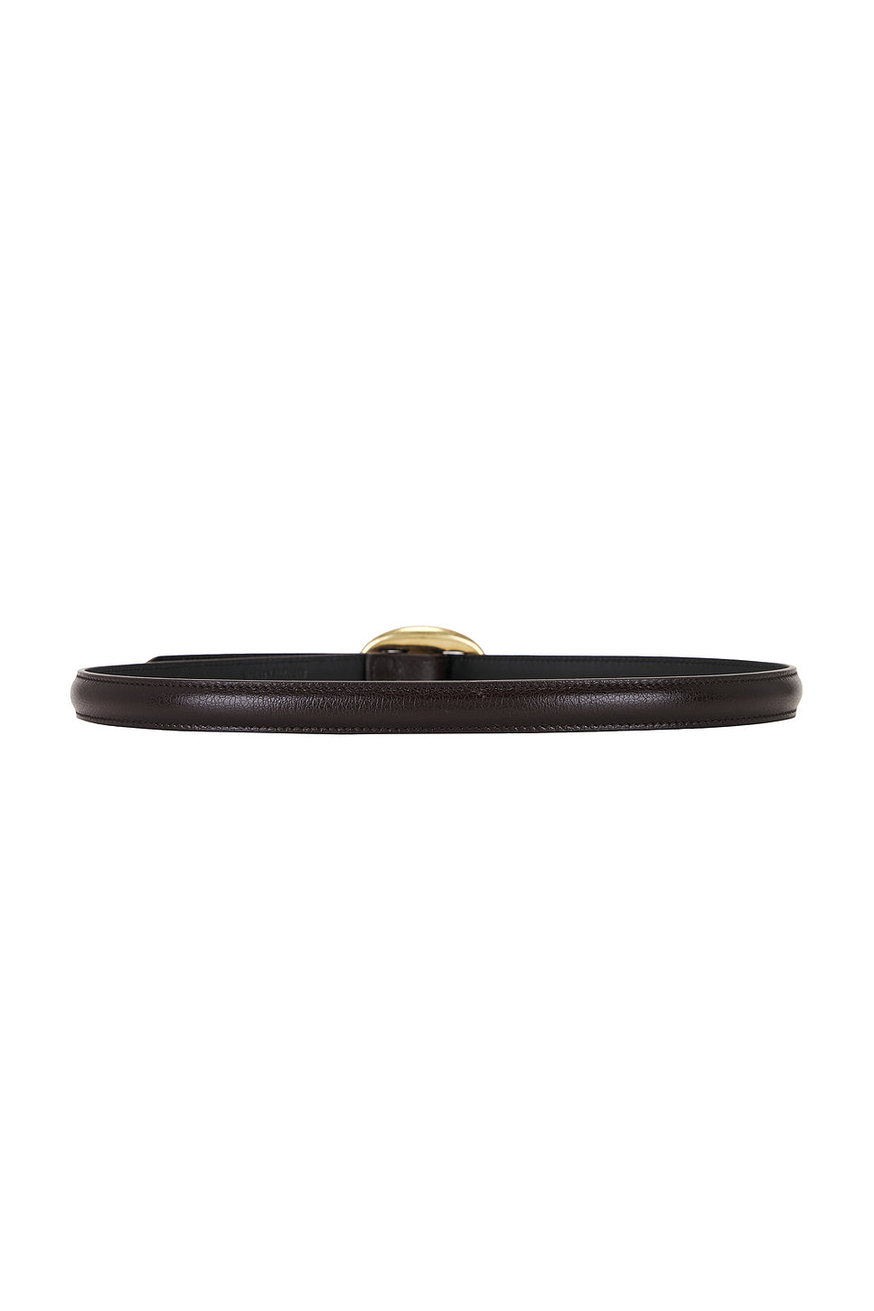 Oval Buckle Thin Belt