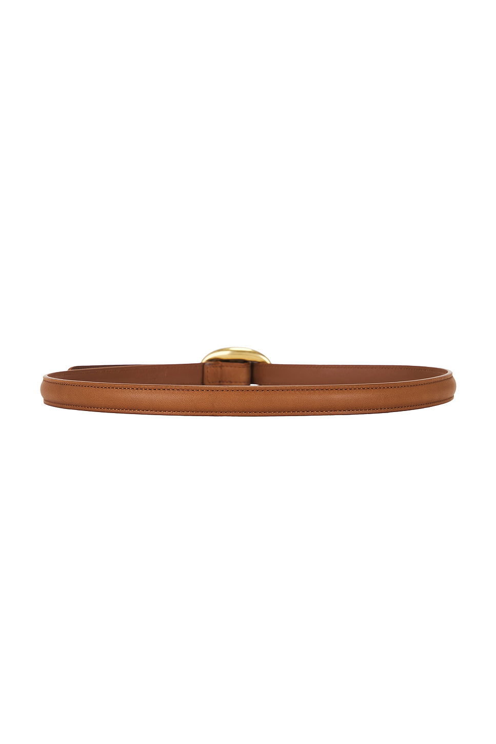 Oval Buckle Thin Belt