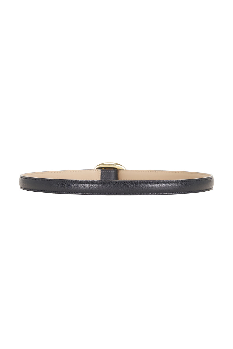 Fine Ceinture Reversible Boucle Ovale Belt