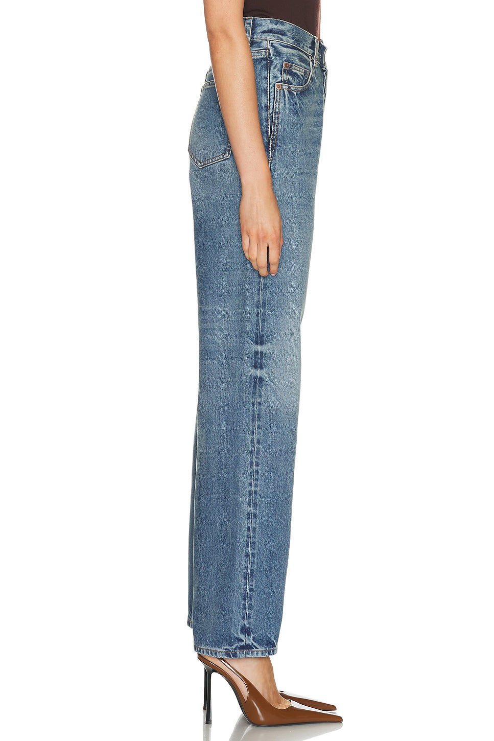 V-Waist Baggy Wide Leg