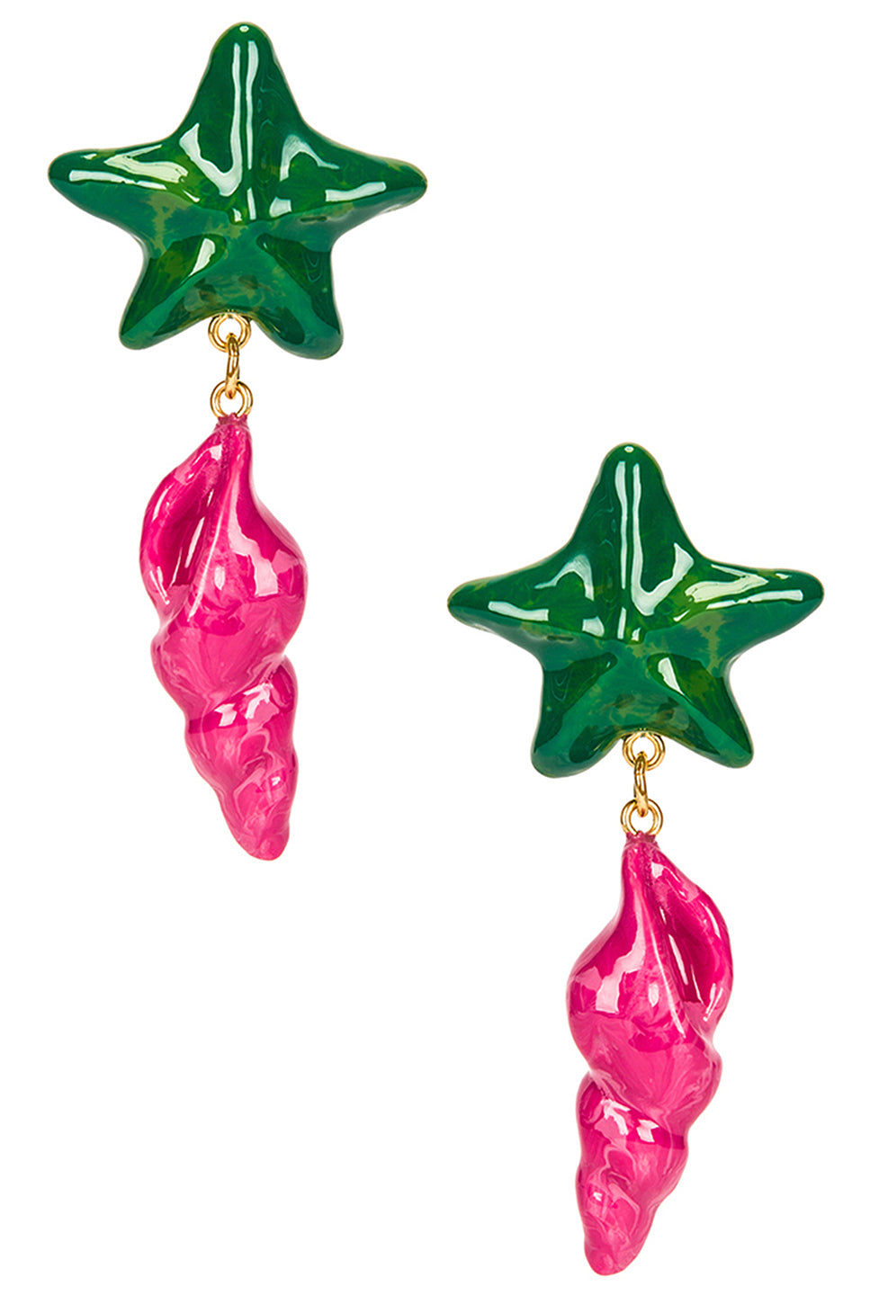 Star and Seashell Earrings
