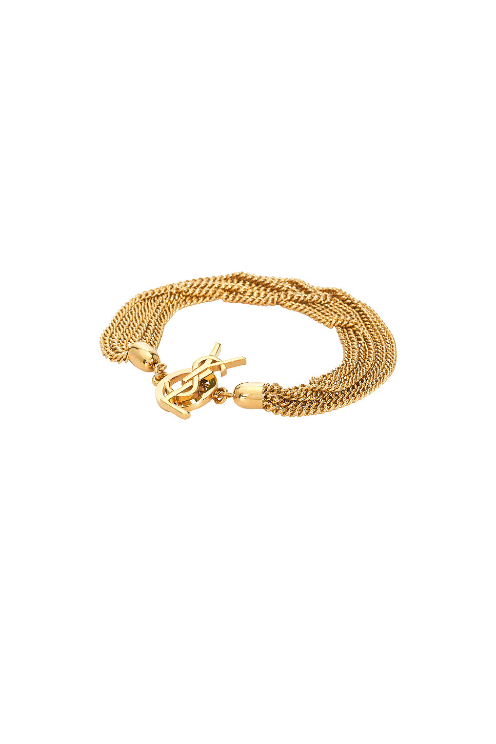 YSL Multi Chain T Bar Bracelet