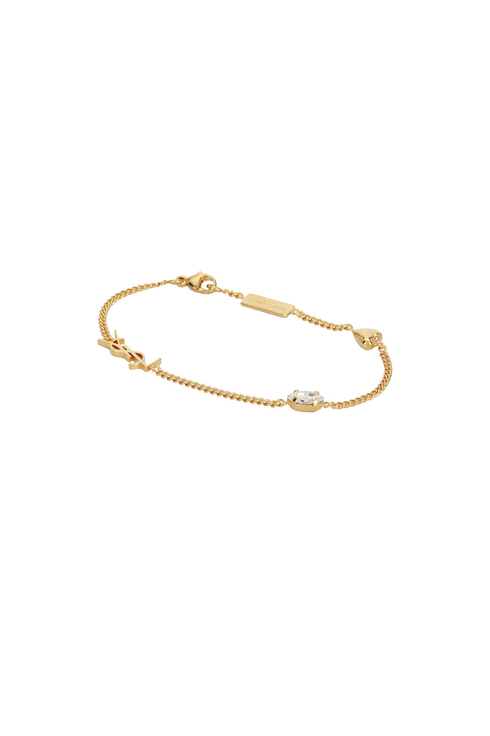 YSL Heart & Rhinestone Bracelet