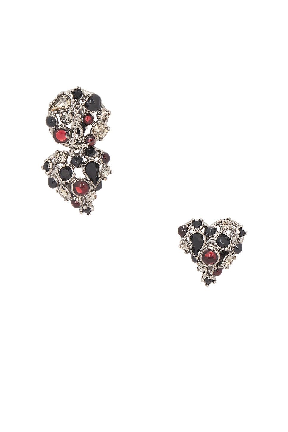 YSL Asymmetric Fetiche Earrings in