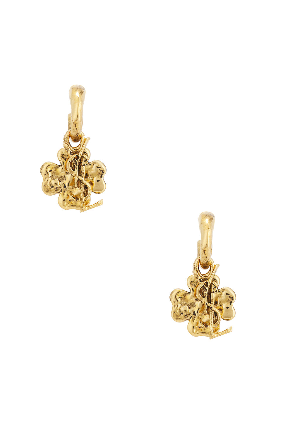 YSL & Lucky Charm Hoop Earrings