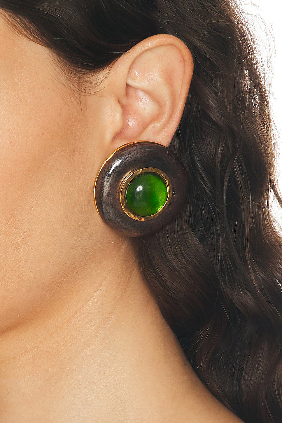Disc & Cabochons Earrings