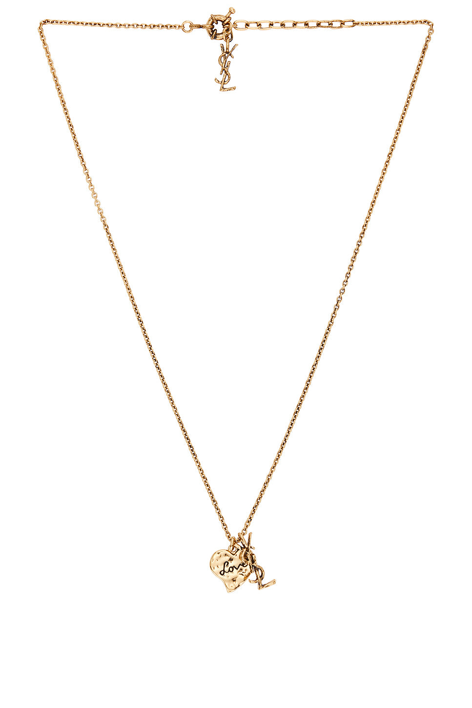 YSL & Heart Necklace
