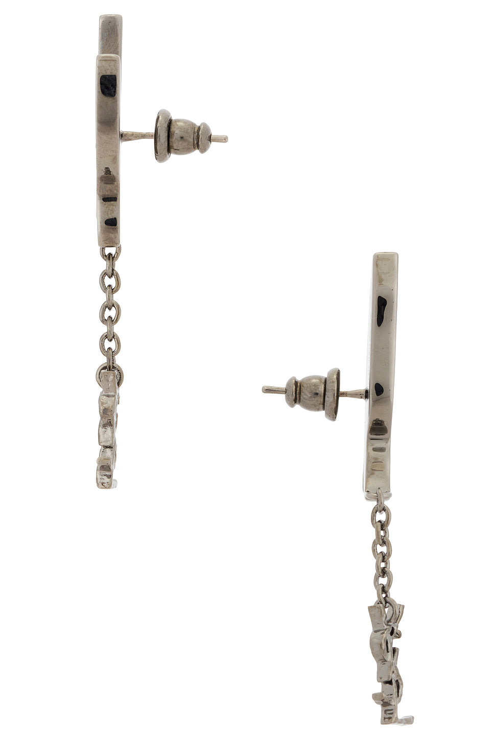 YSL Pendant Incrusted Dove Earrings