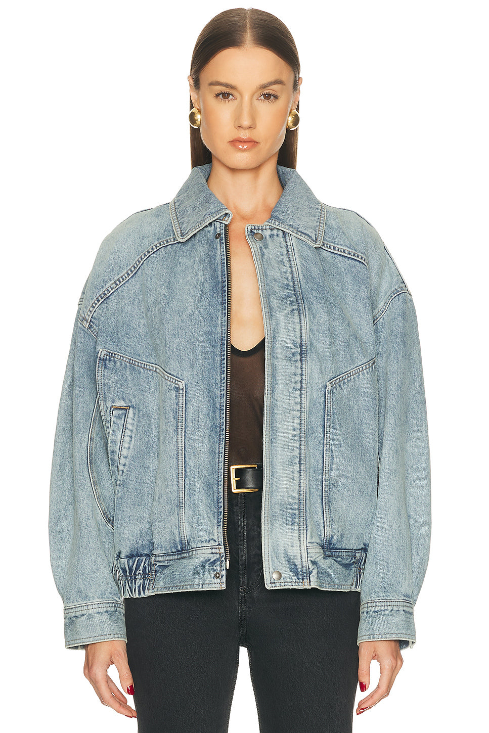 Denim Bomber Jacket