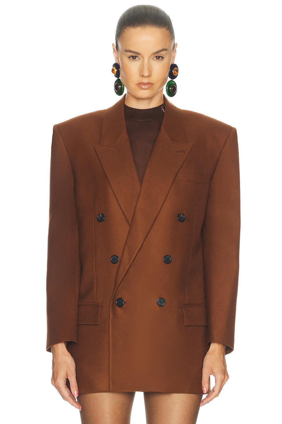 Wool Double Breasted Jacket