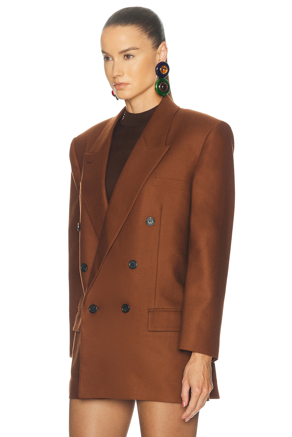 Wool Double Breasted Jacket