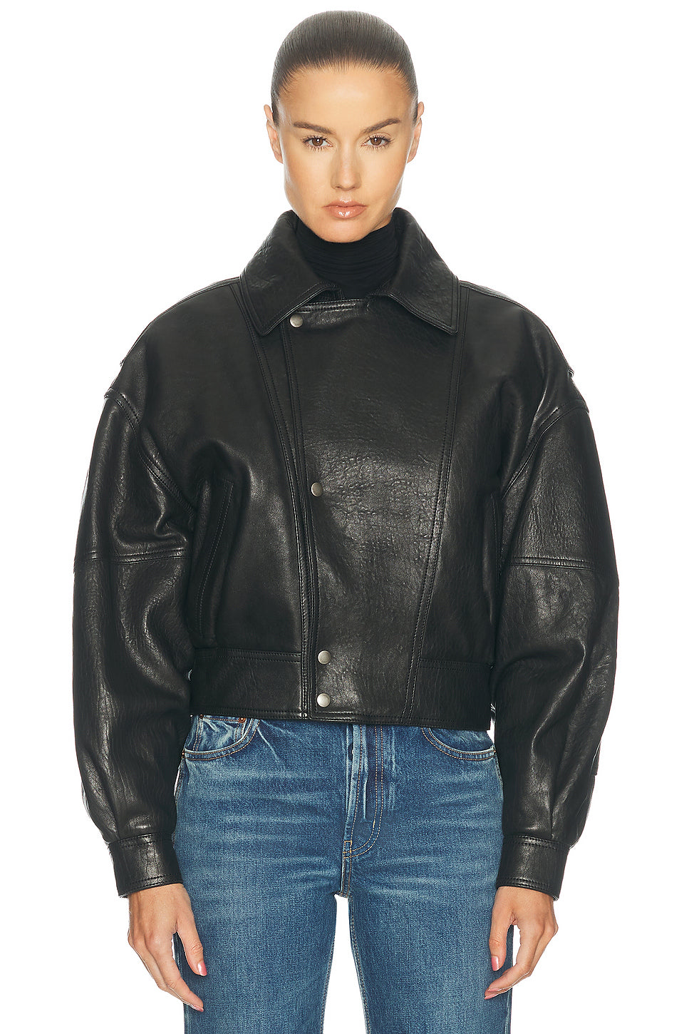 Oversized Leather Jacket