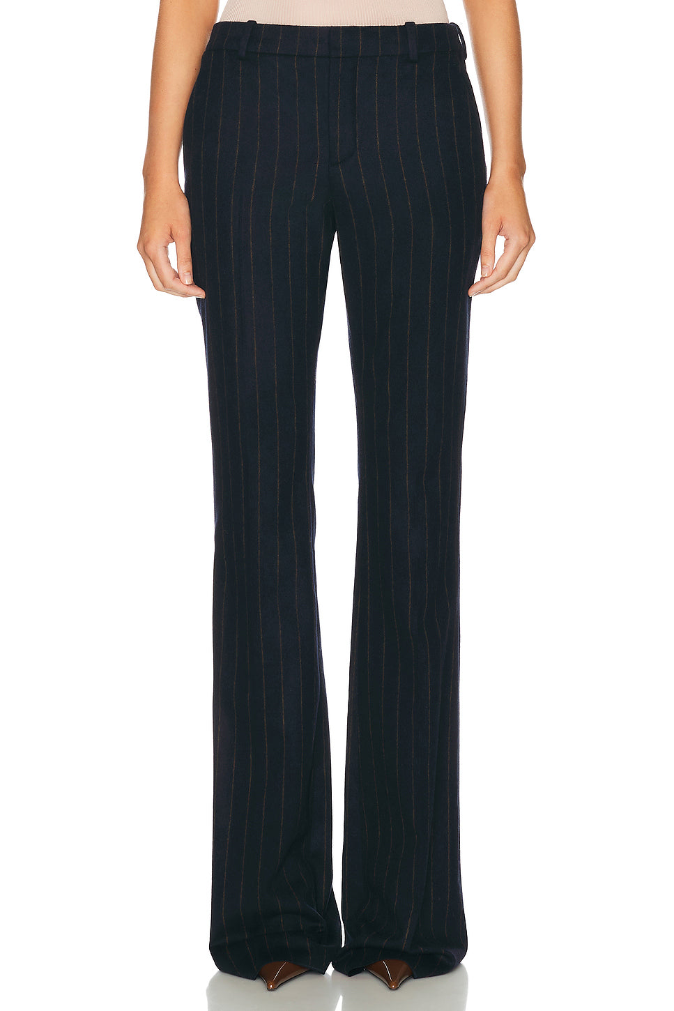 Wool Flare Leg Pant