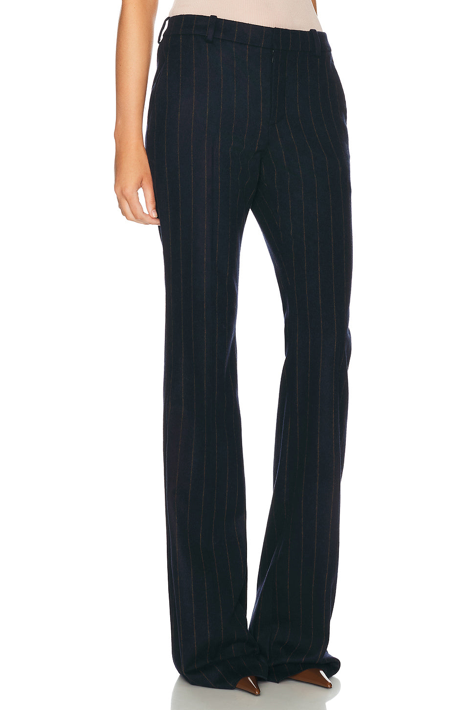 Wool Flare Leg Pant