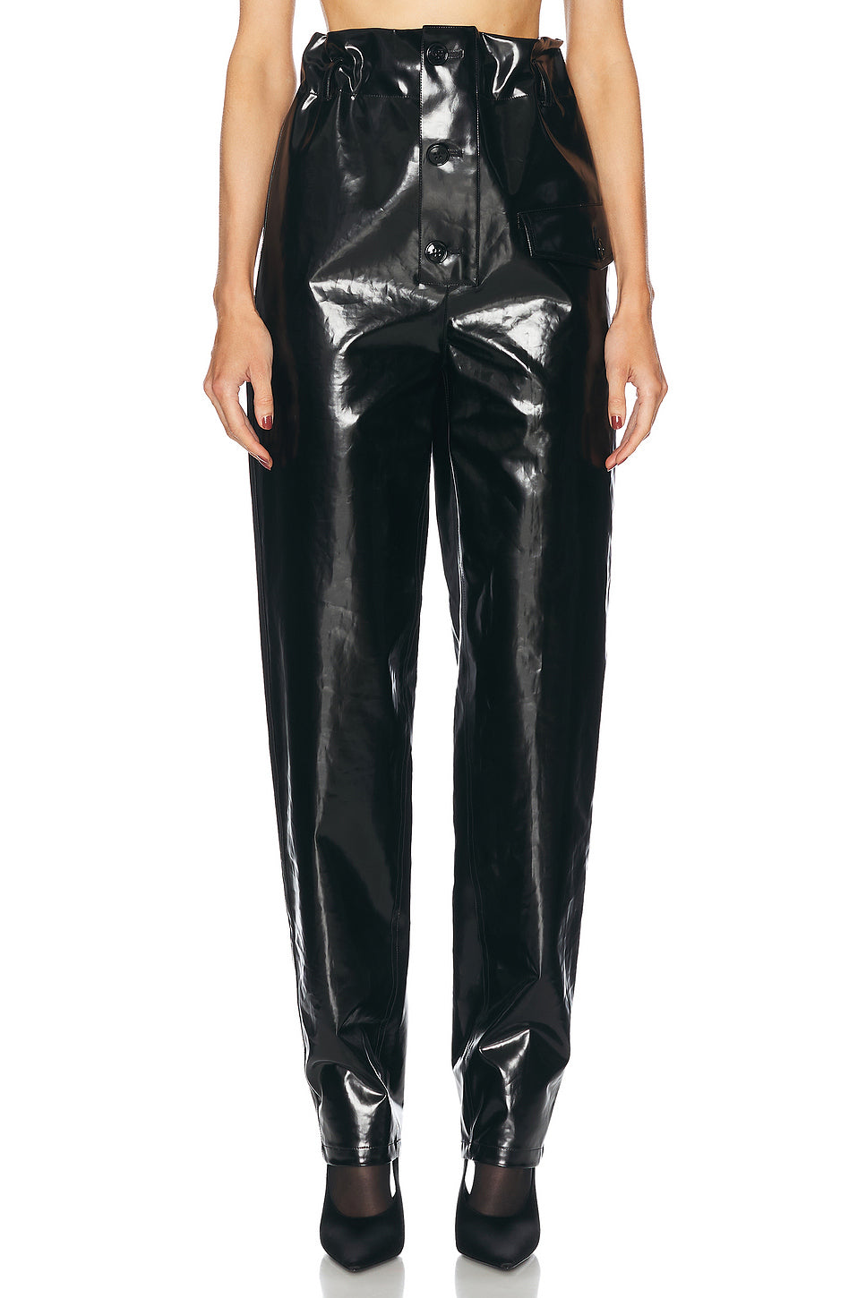 Tapered Leather Pant