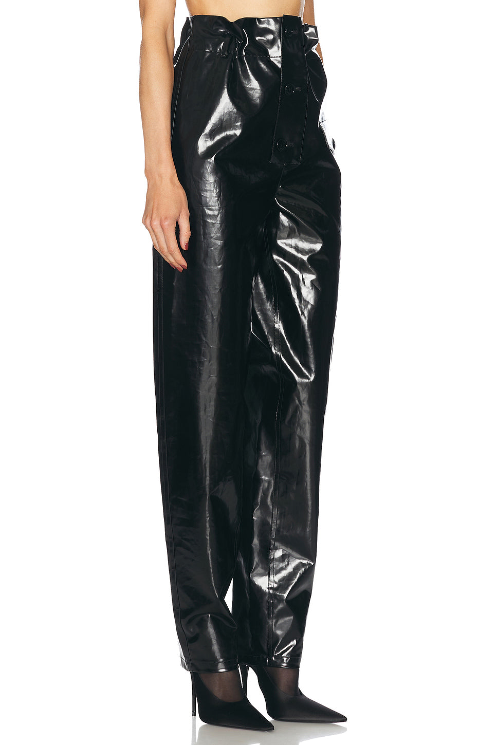 Tapered Leather Pant