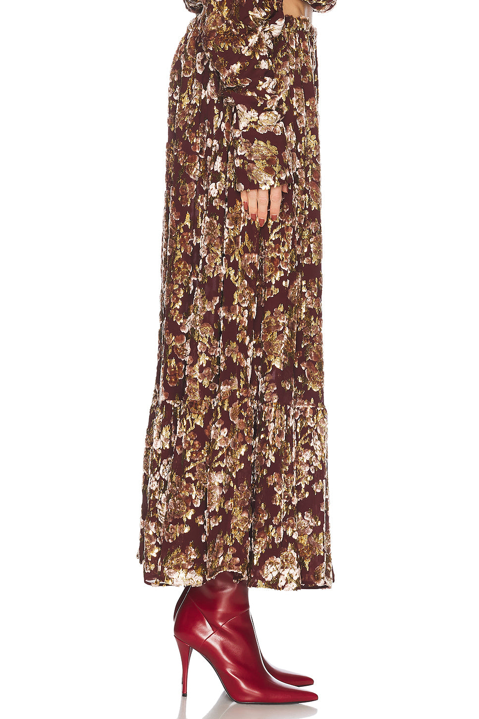 High Waisted Midi Skirt