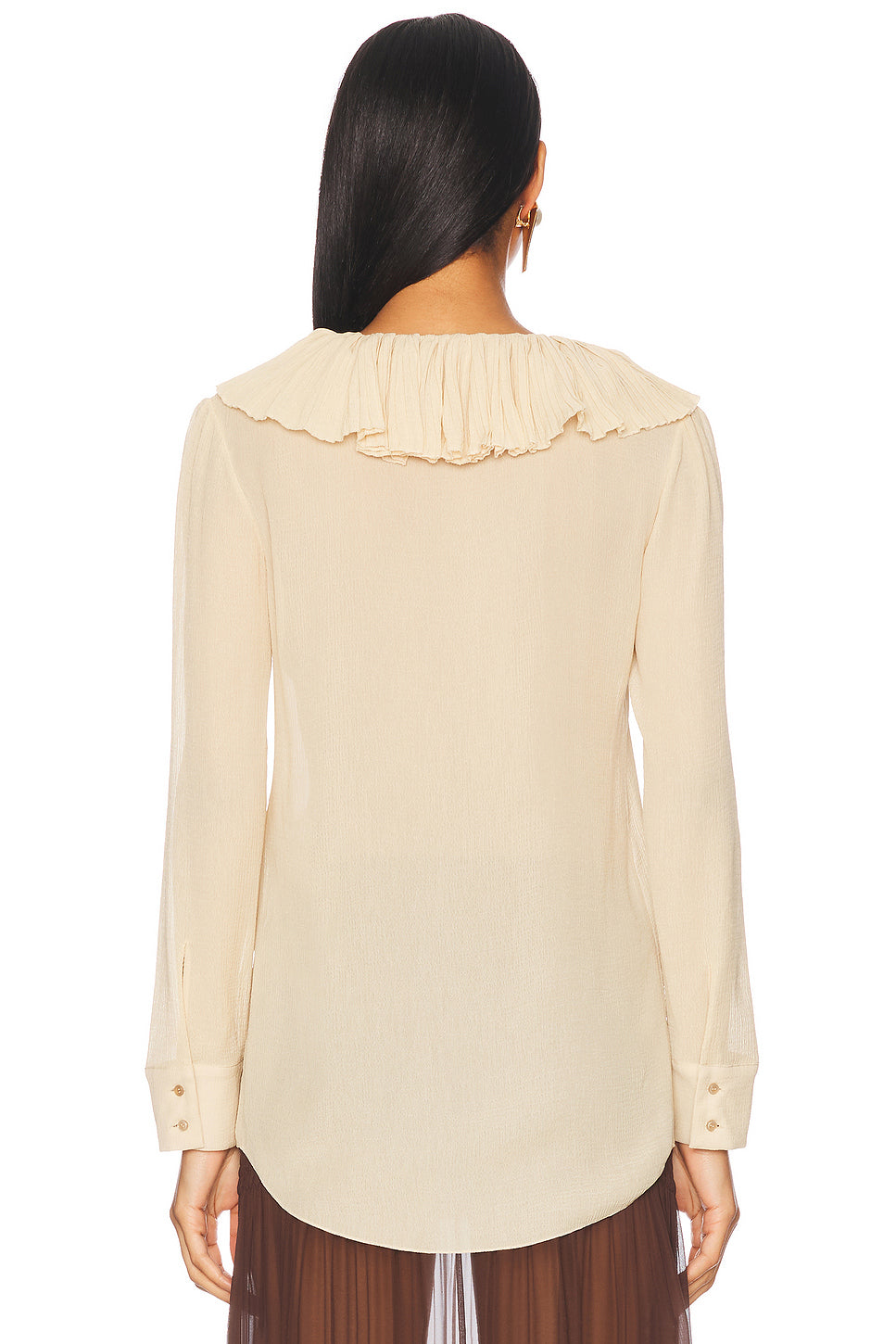 Long Sleeve Ruffle Blouse