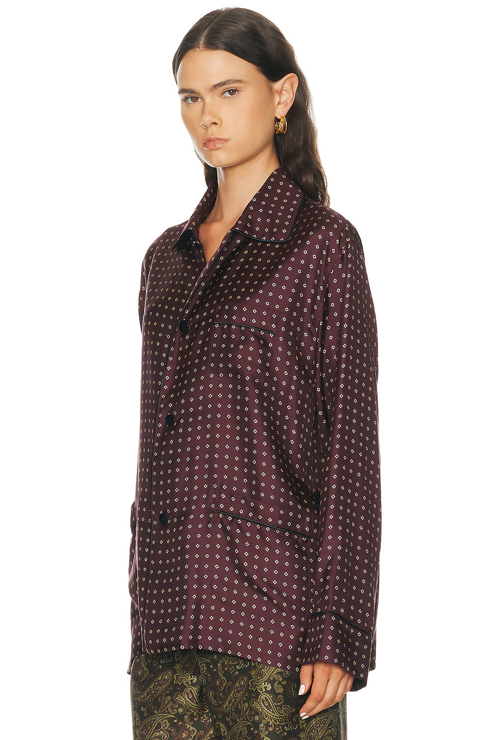 Button Up Pajama Top