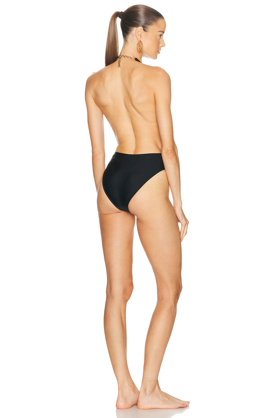 V-Neck One Piece Swimsuit