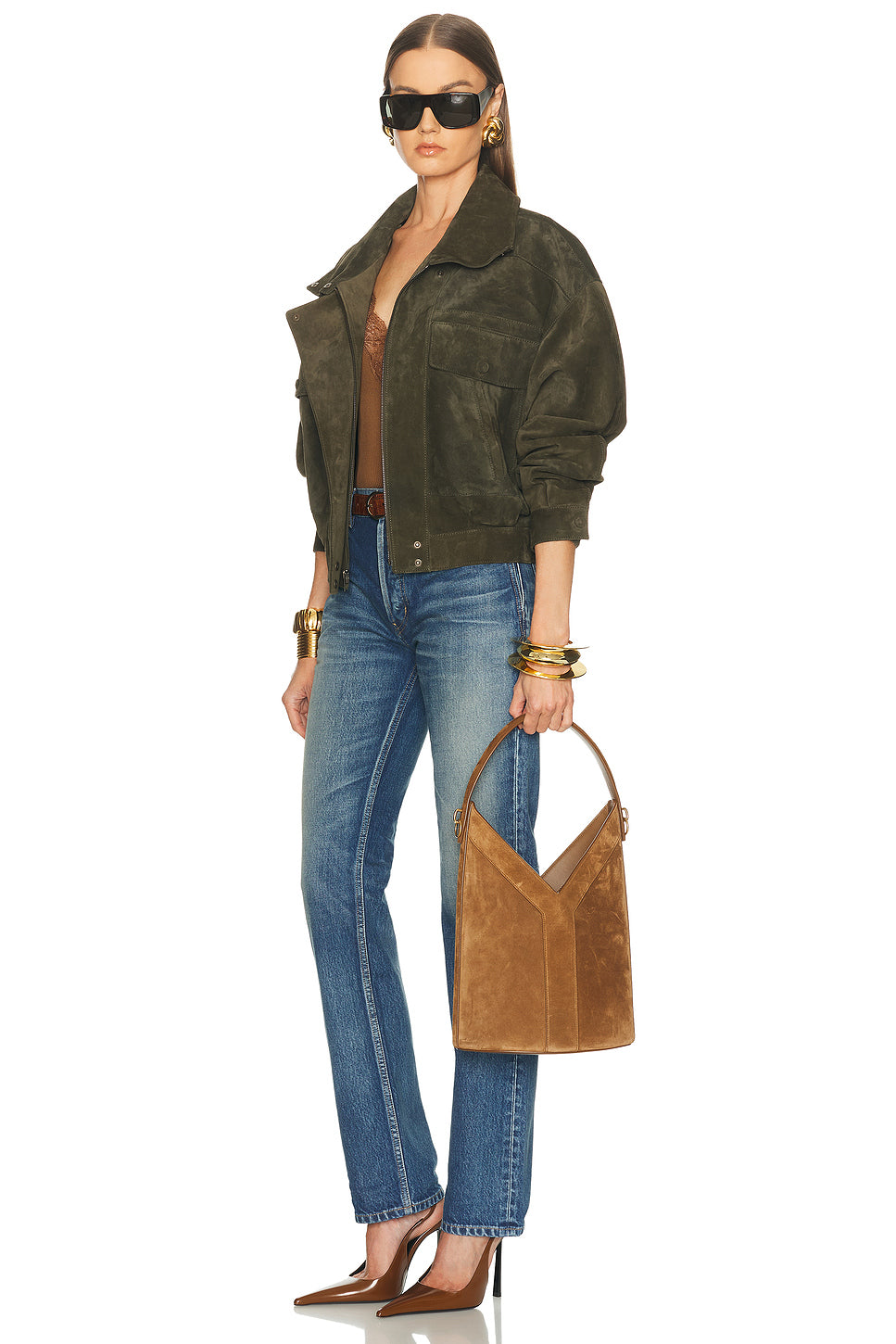 Y Bucket Top Handle Bag