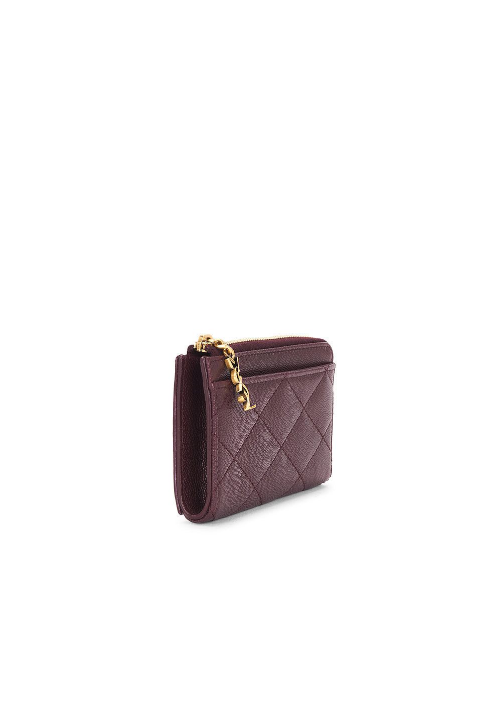 Grain De Poudre Matelasse Zipped Card Case