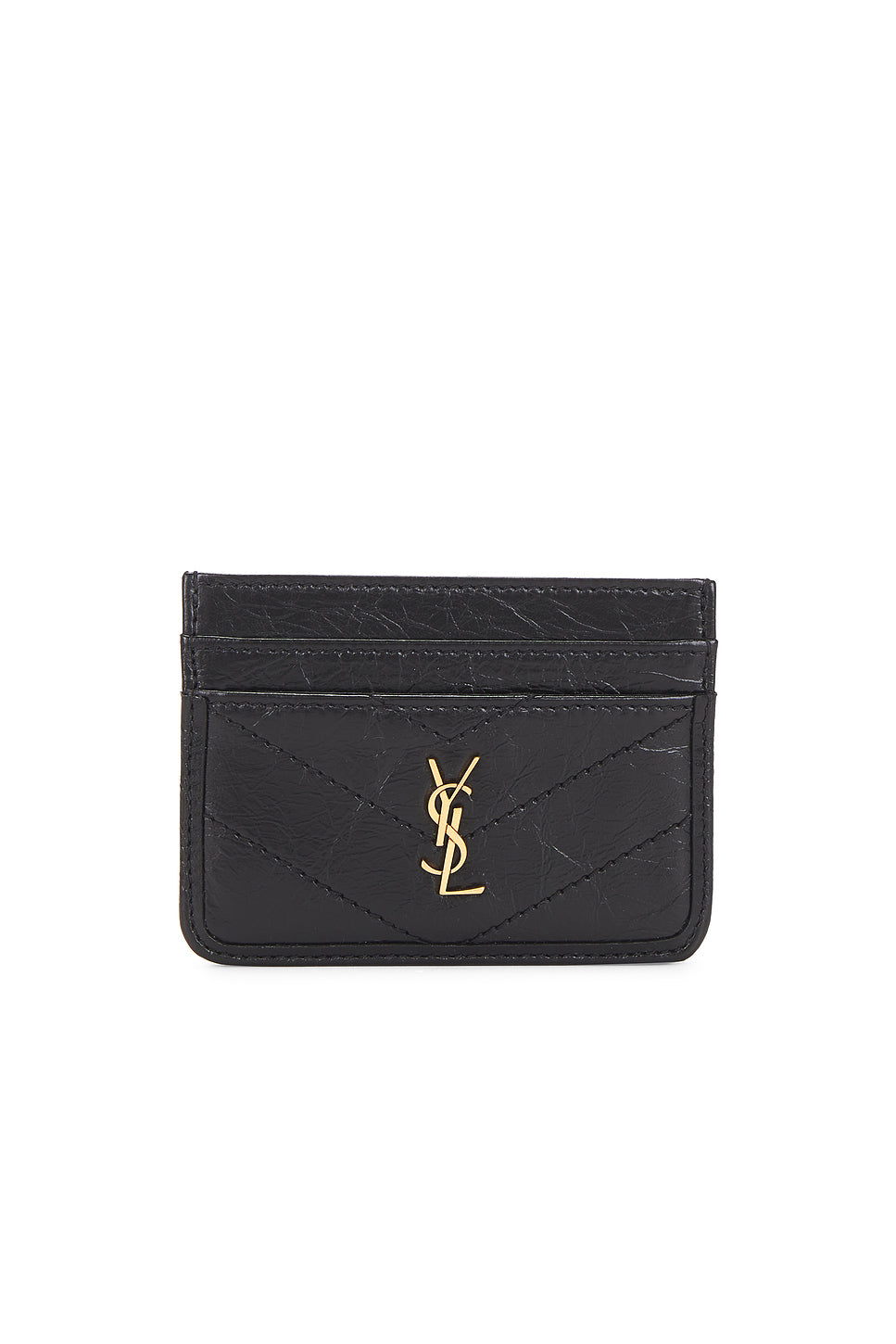 Cuir Vintage Froisse Matelasse Credit Card Case