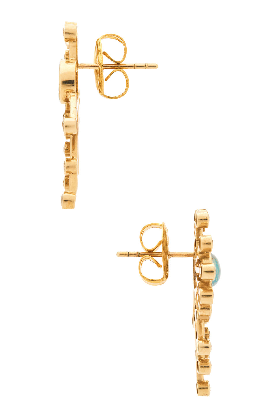 Diamond Opal Earrings