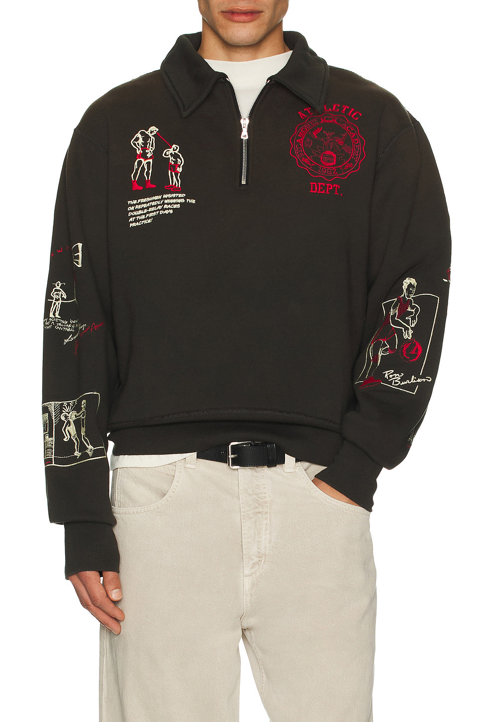 Varsity 1/4 Zip Sweater