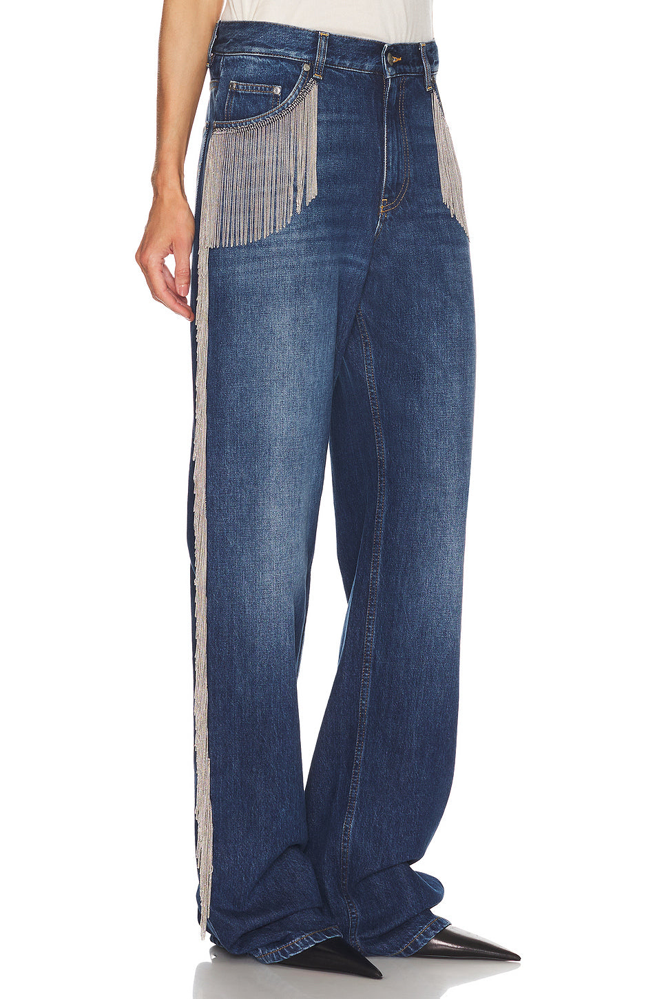 Chain Fringes Wide Leg