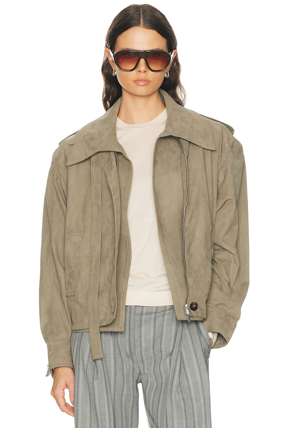 Suede Double Layer Jacket