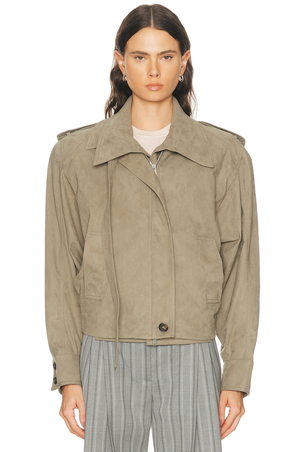 Suede Double Layer Jacket