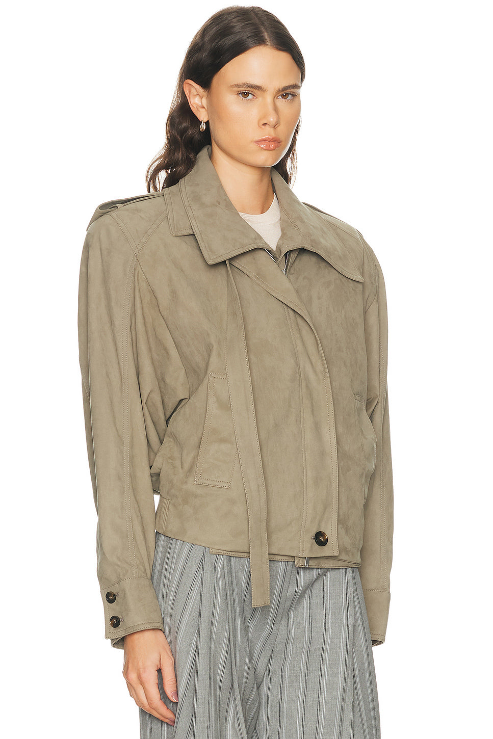 Suede Double Layer Jacket