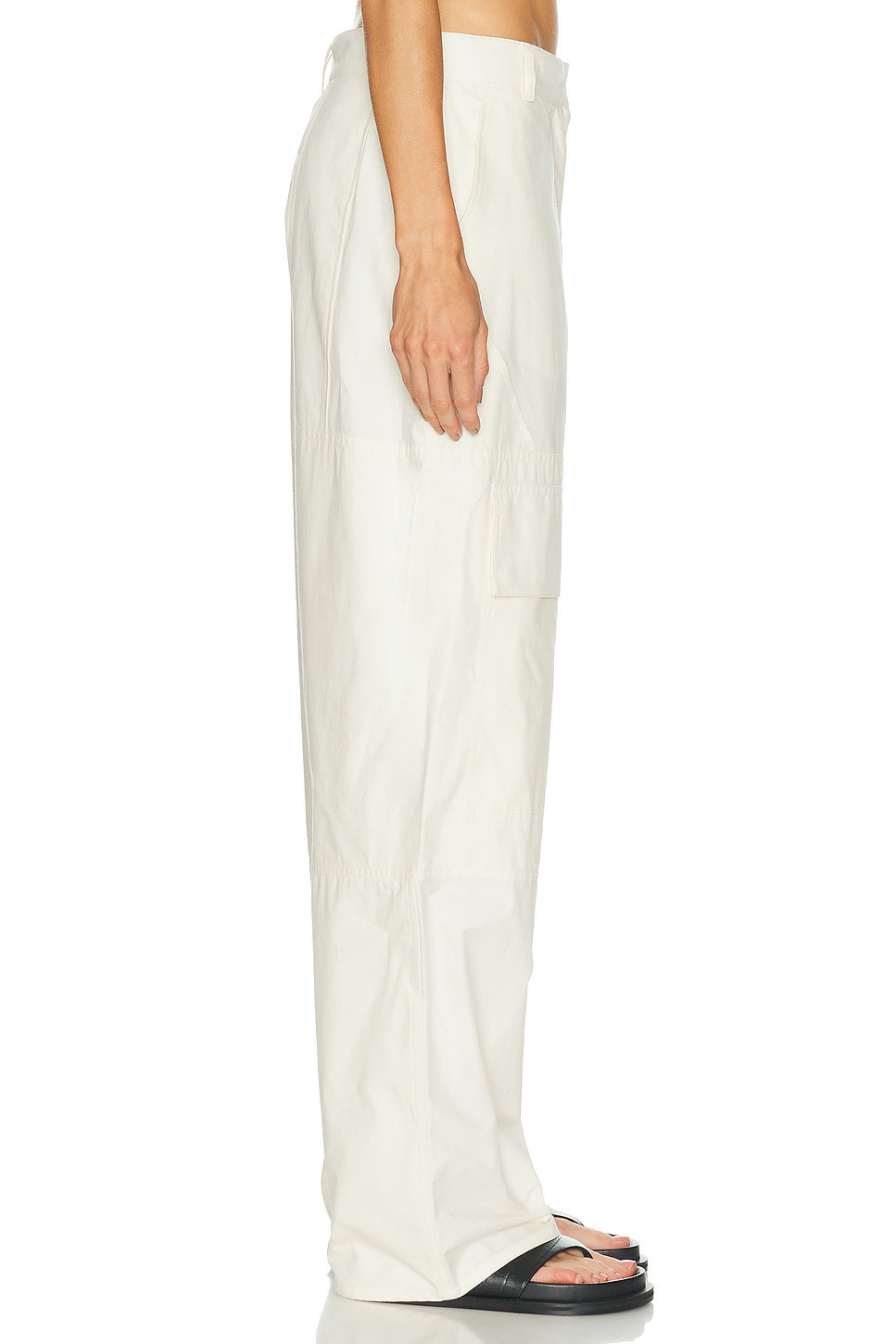 Washed Cotton Cargo Trouser